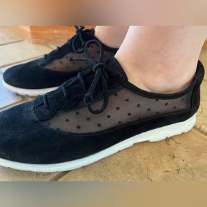 Nib Vaneli Sport Lanka Black Women's Sneakers With Dots Size 10